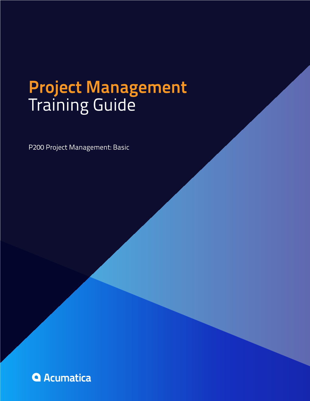 Project Management Training Guide