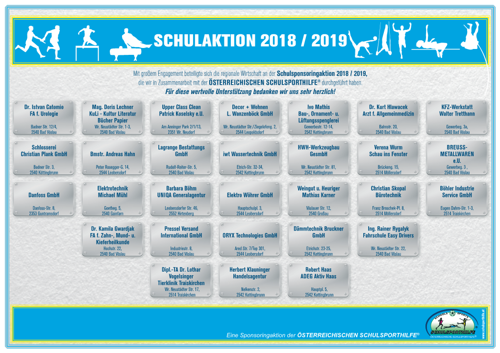 Schulaktion 2018 / 2019