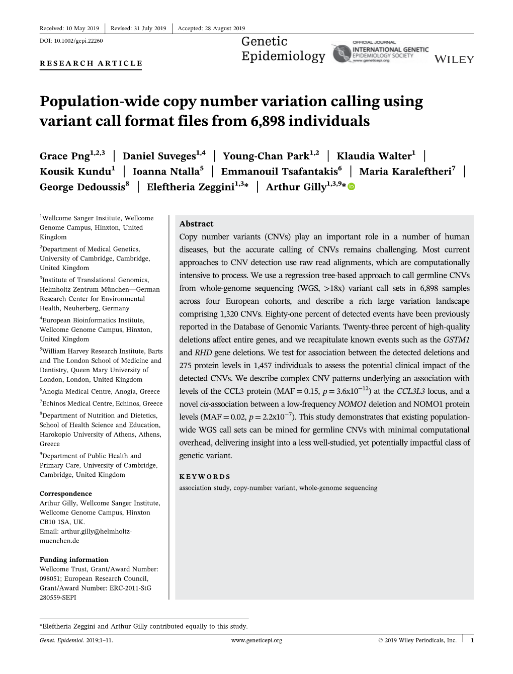 Genetic Epidemiology