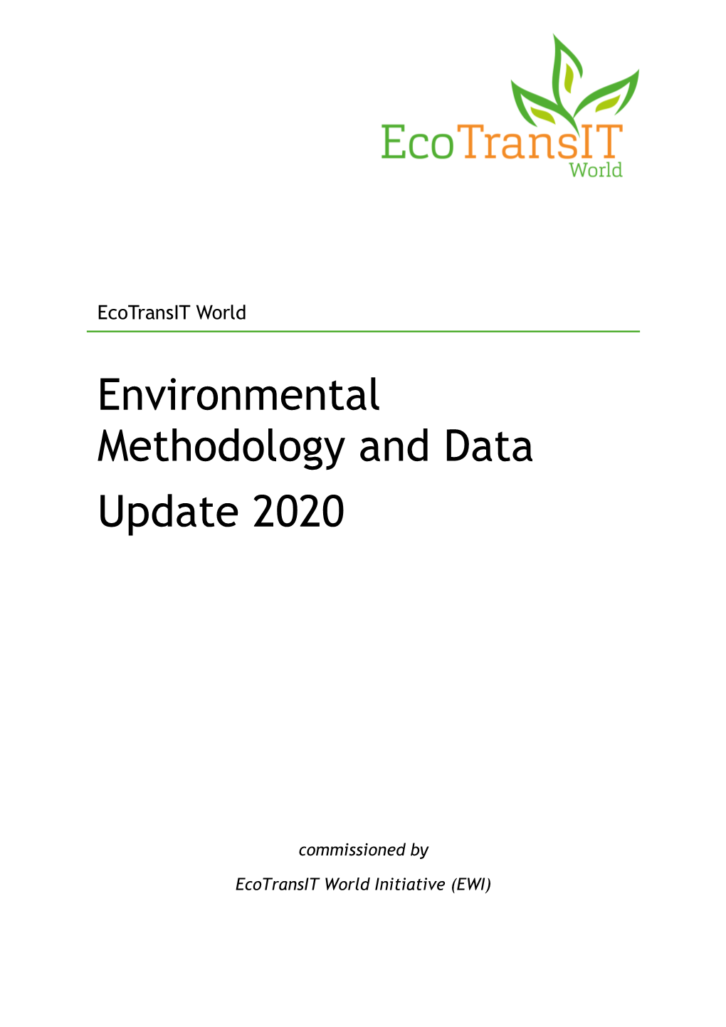 Environmental Methodology and Data Update 2020