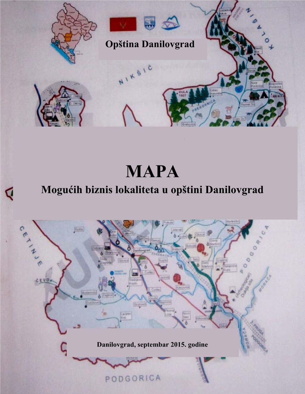 MAPA Mogućih Biznis Lokaliteta U Opštini Danilovgrad