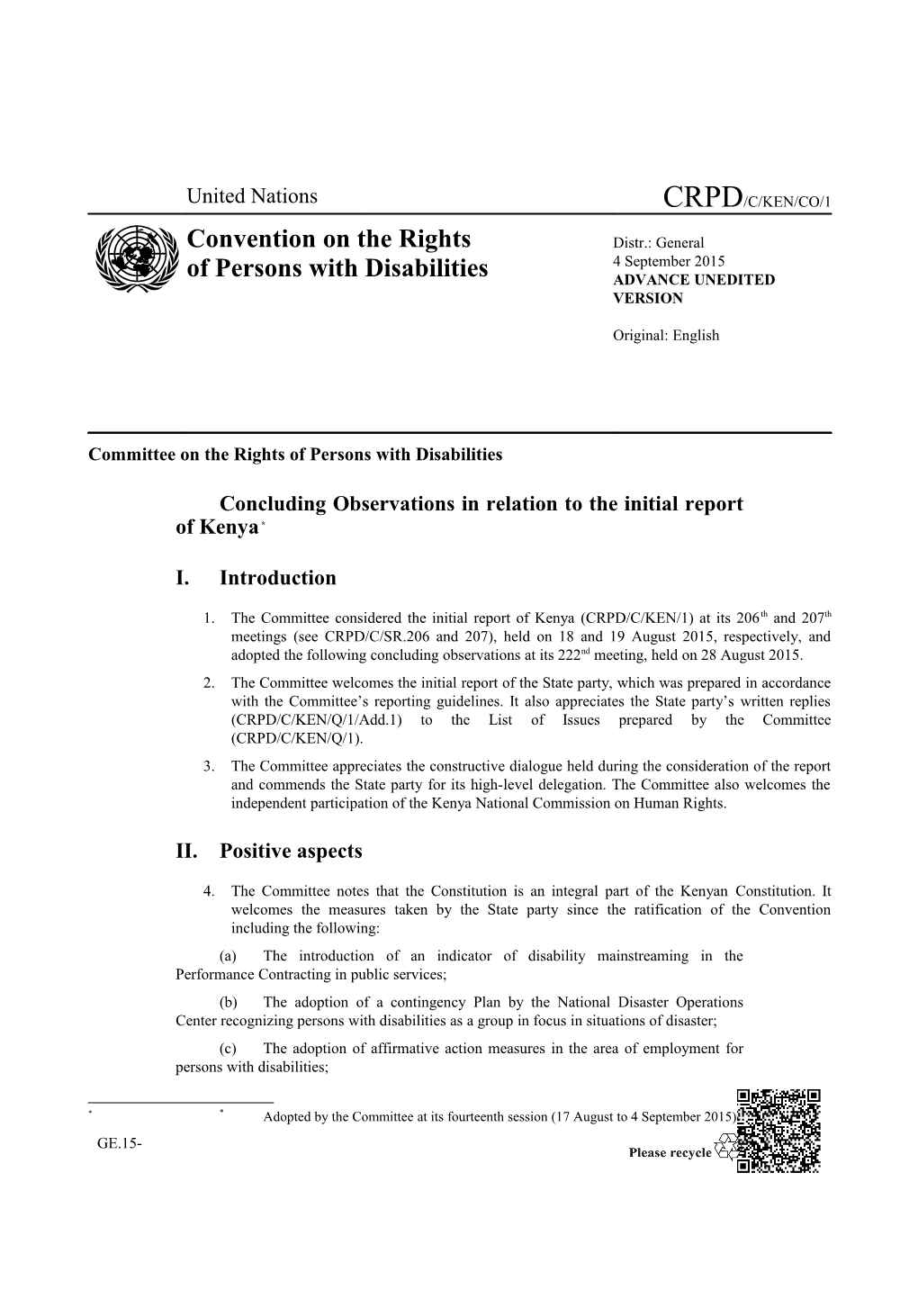 Committee on the Rights of Persons with Disabilities s2