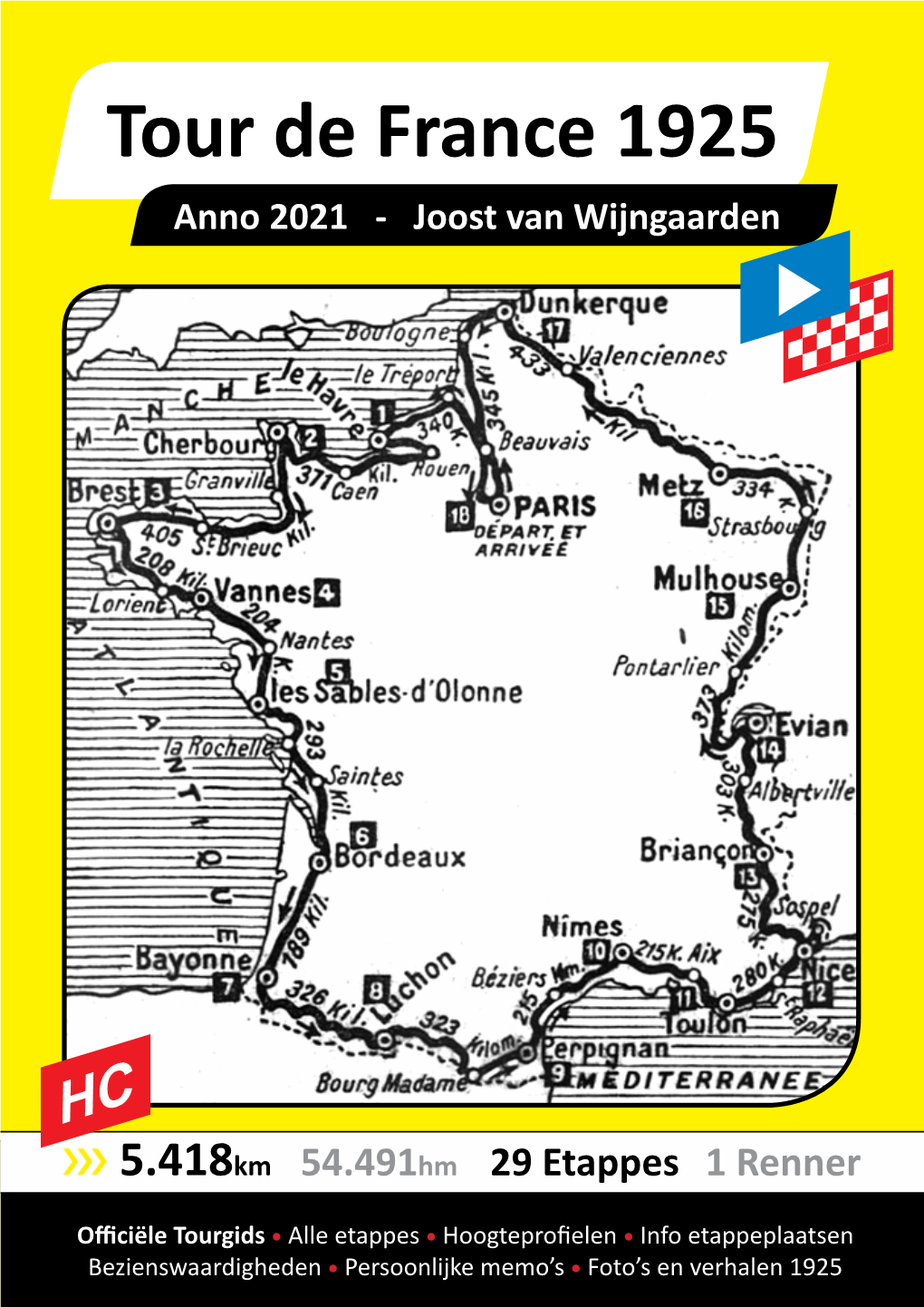 Tour De France 1925 Anno 2021 - Joost Van Wijngaarden
