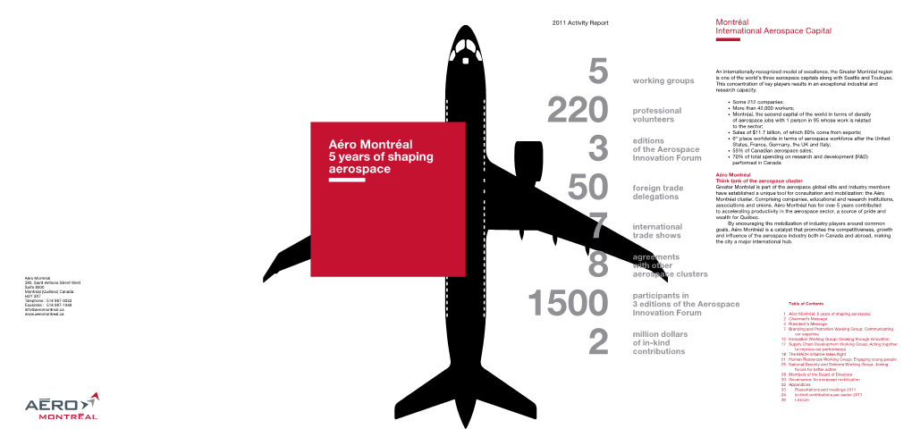 Aéro Montréal 5 Years of Shaping Aerospace