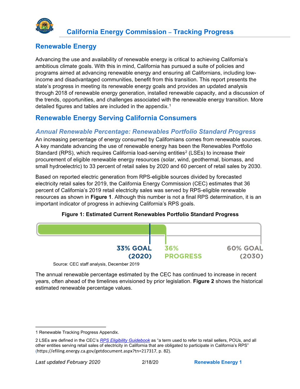 Renewable Tracking Progress Appendix