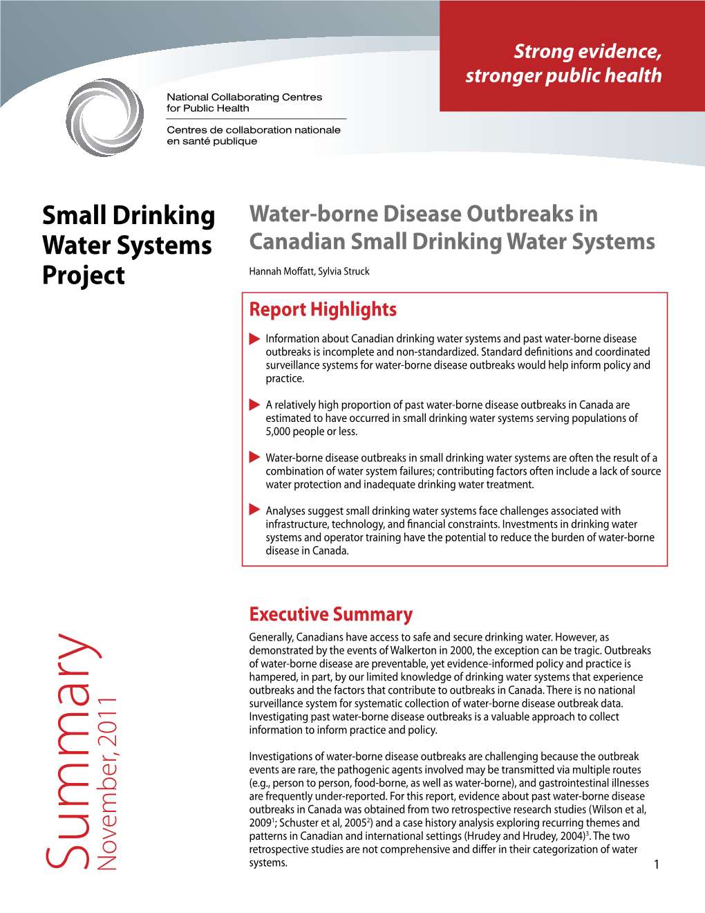 Small Drinking Water Systems Project