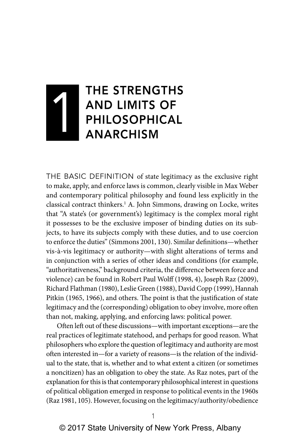 1The Strengths and Limits of Philosophical Anarchism