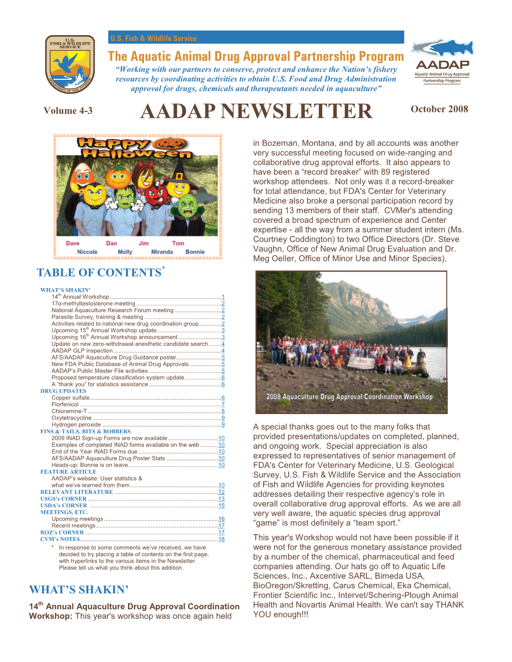 AADAP NEWSLETTER October 2008