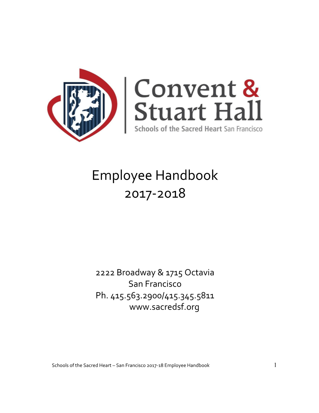 Employee Handbook 2017-2018