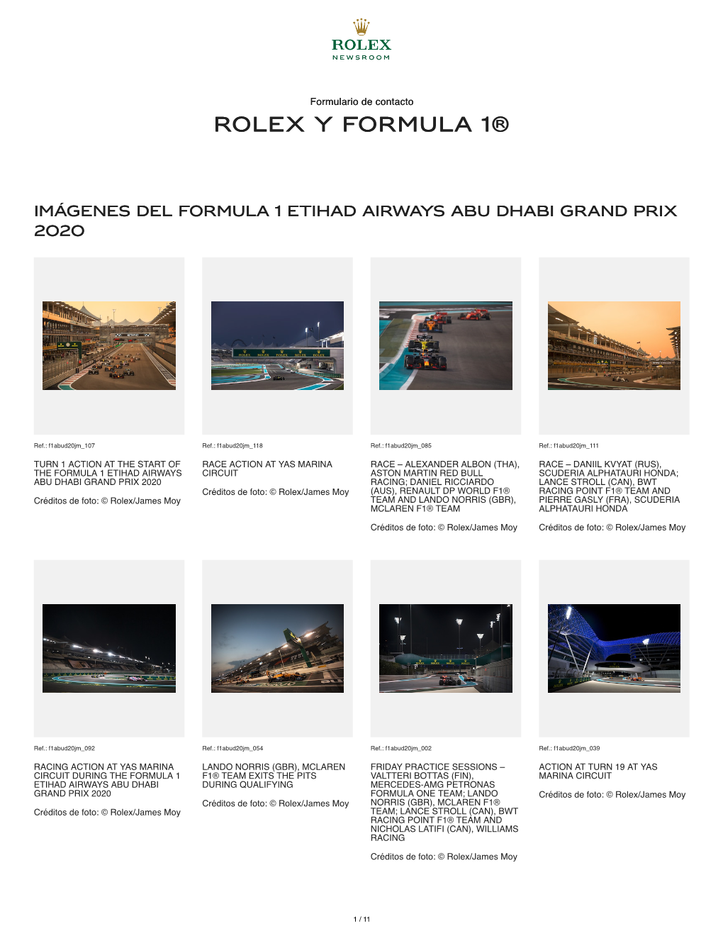 Rolex Y Formula 1® Ormula 1®