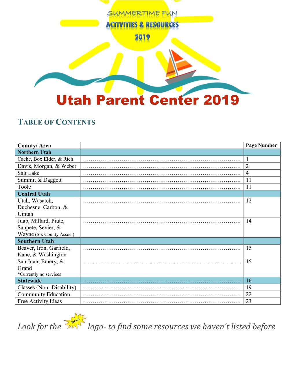 Utah Parent Center 2019