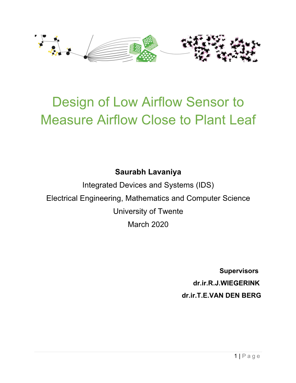 Design of Low Airflow Sensor to Measure Airflow Close to Plant Leaf