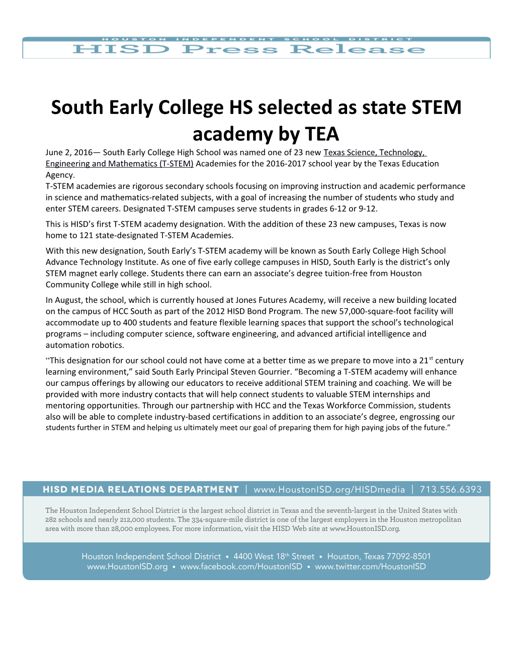 T-STEM Academies Are Rigorous Secondary Schools Focusing on Improving Instruction and Academic