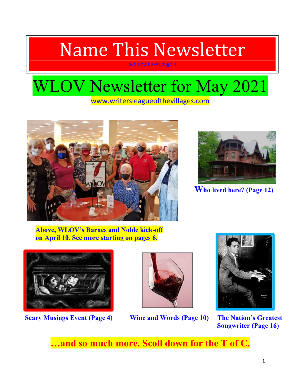 May 2021 Newsletter