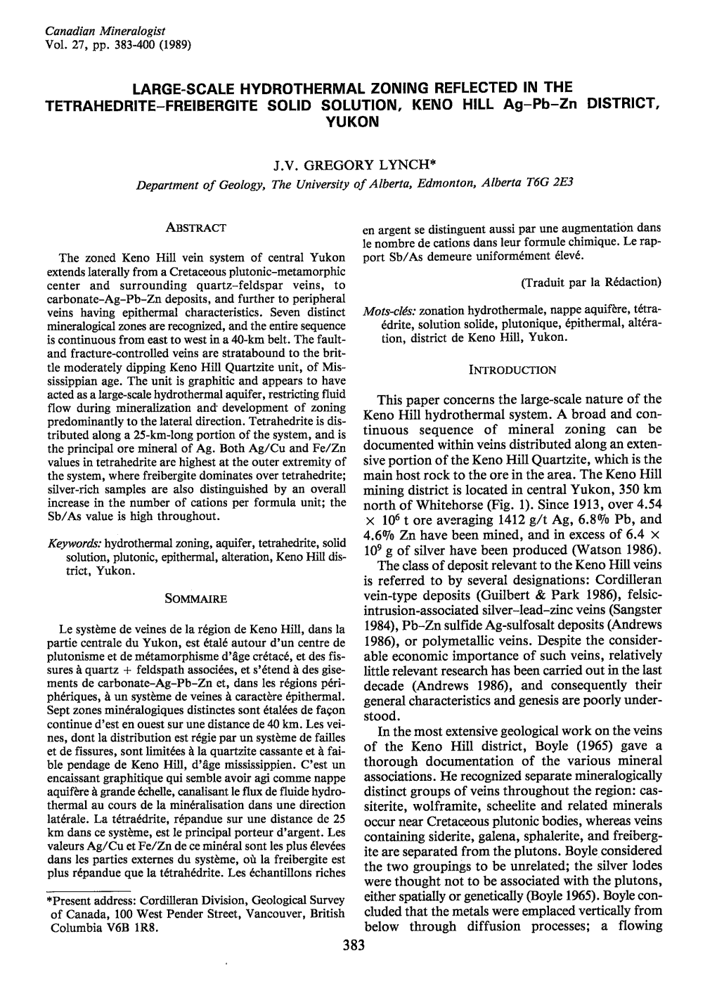 Large-Scale Hydrothermal Zoning Reflectedin The