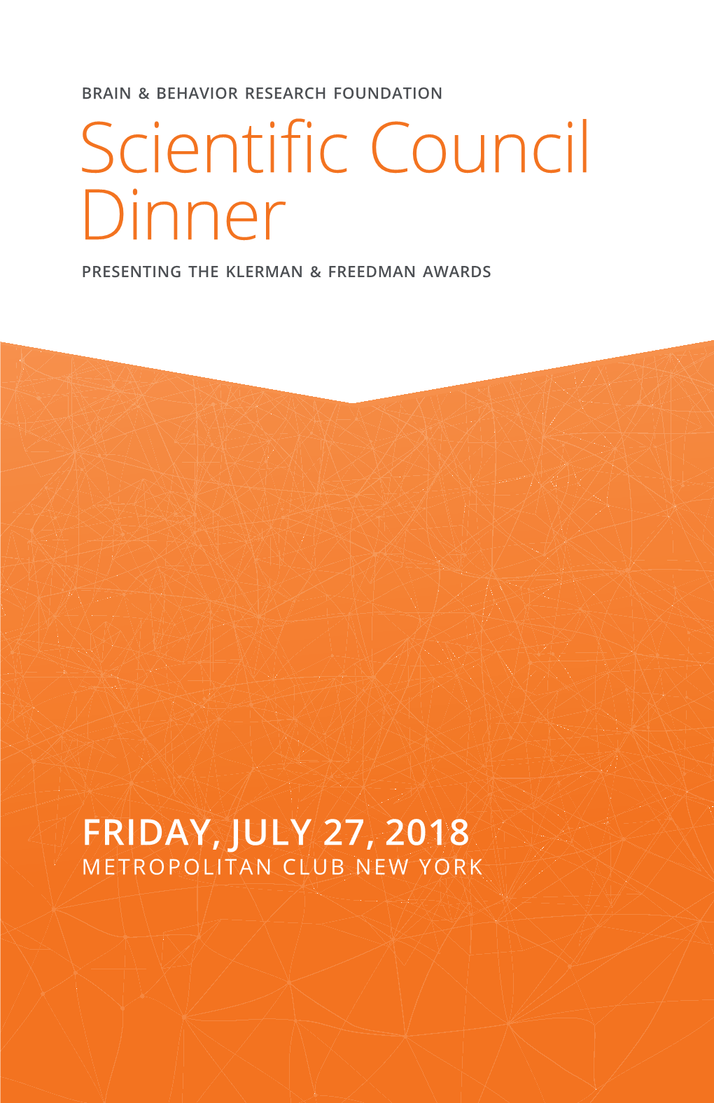 Scientific Council Dinner PRESENTING the KLERMAN & FREEDMAN AWARDS