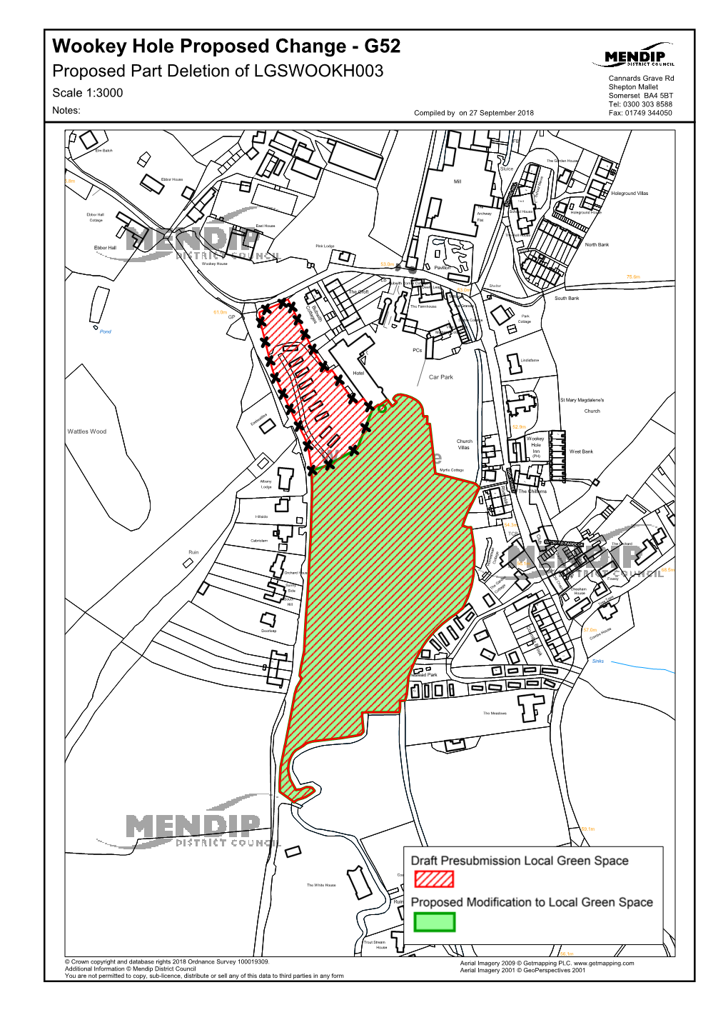 Wookey Hole Proposed Change - G52