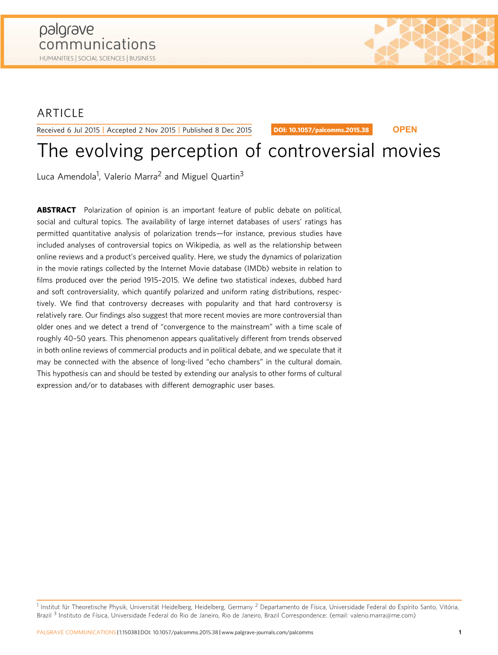 The Evolving Perception of Controversial Movies