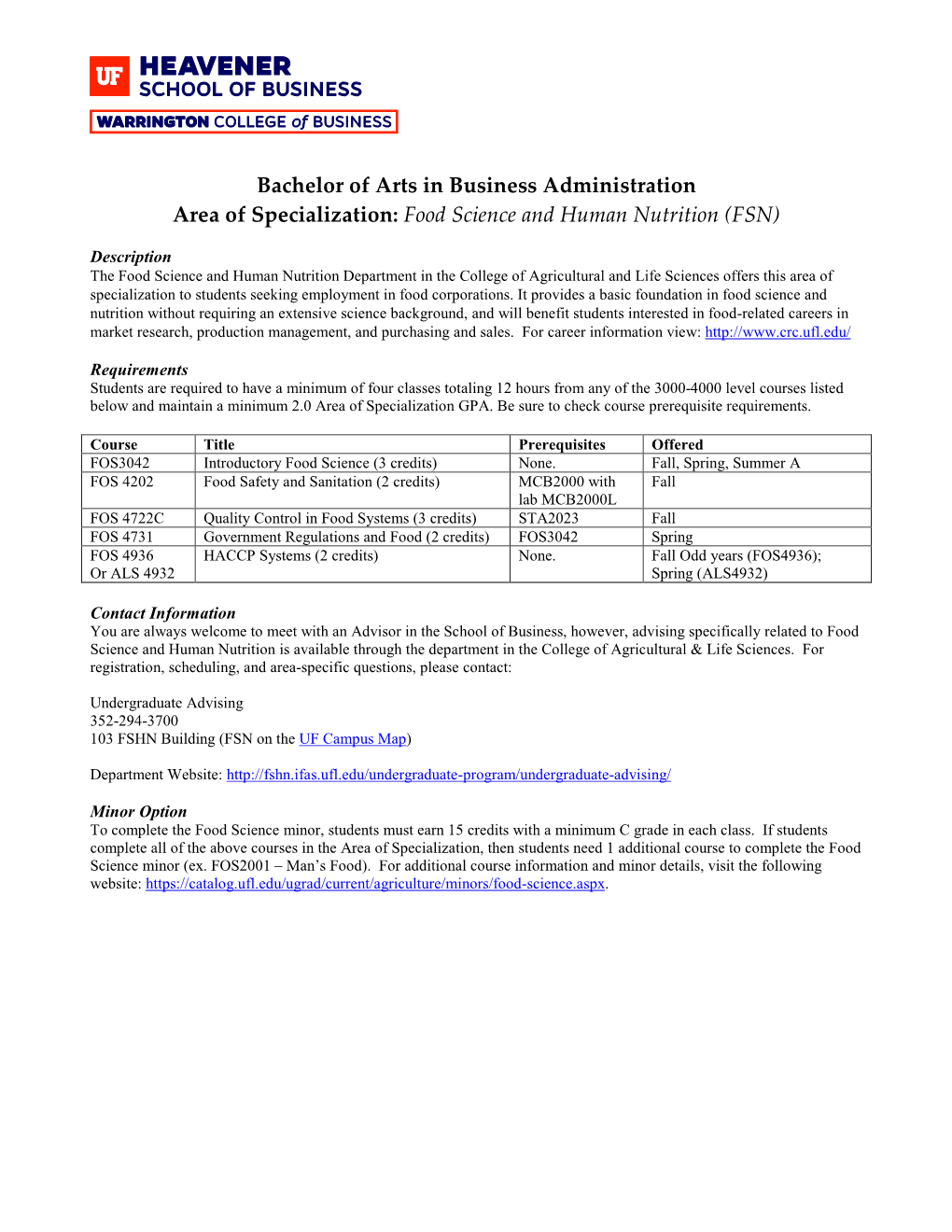 Food Science and Human Nutrition (FSN)