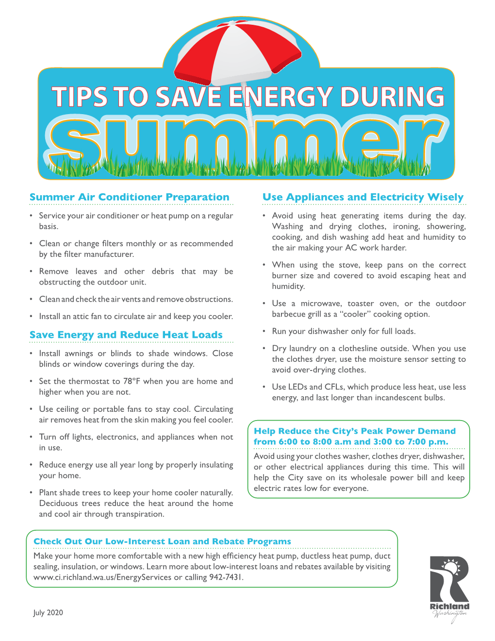 Summer Energy Tips