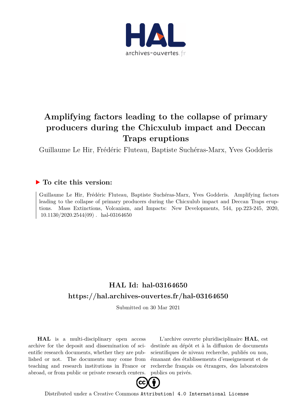 Amplifying Factors Leading to the Collapse of Primary Producers