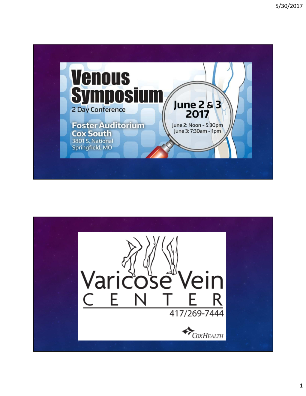 Venous Symposium: Overview