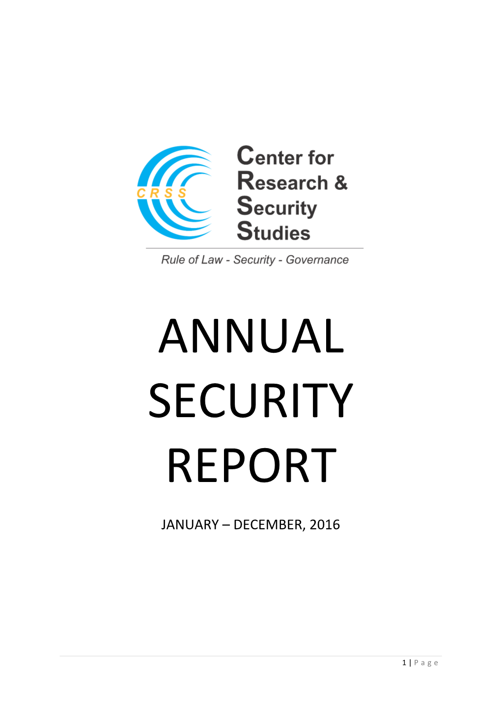 Annual Security Report