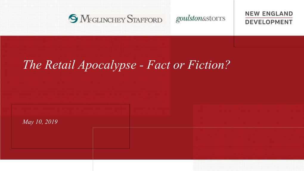 The Retail Apocalypse - Fact Or Fiction?