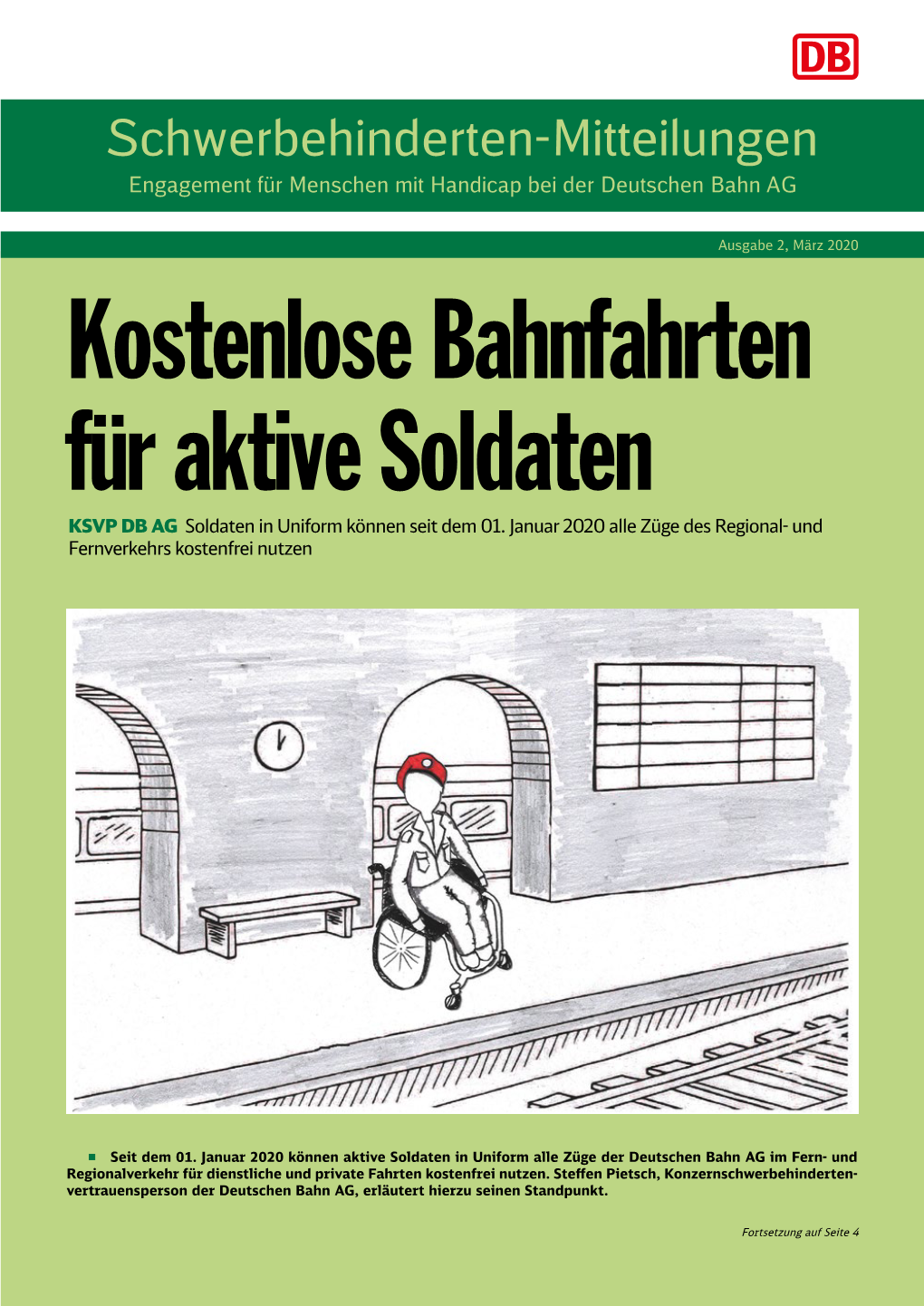 Schwerbehinderten-Mitteilungen Engagement Für Menschen Mit Handicap Bei Der Deutschen Bahn AG