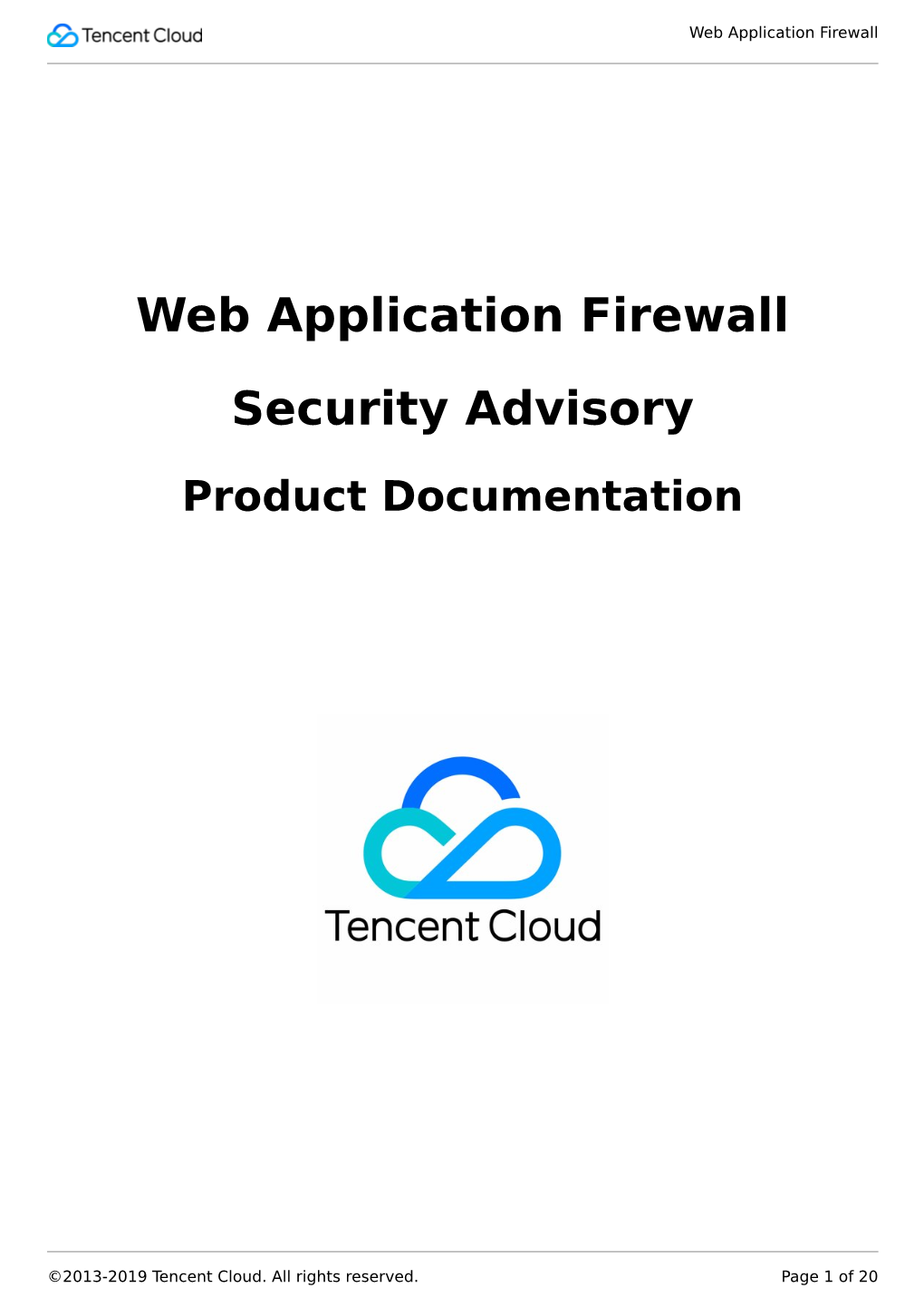 Web Application Firewall Security Advisory