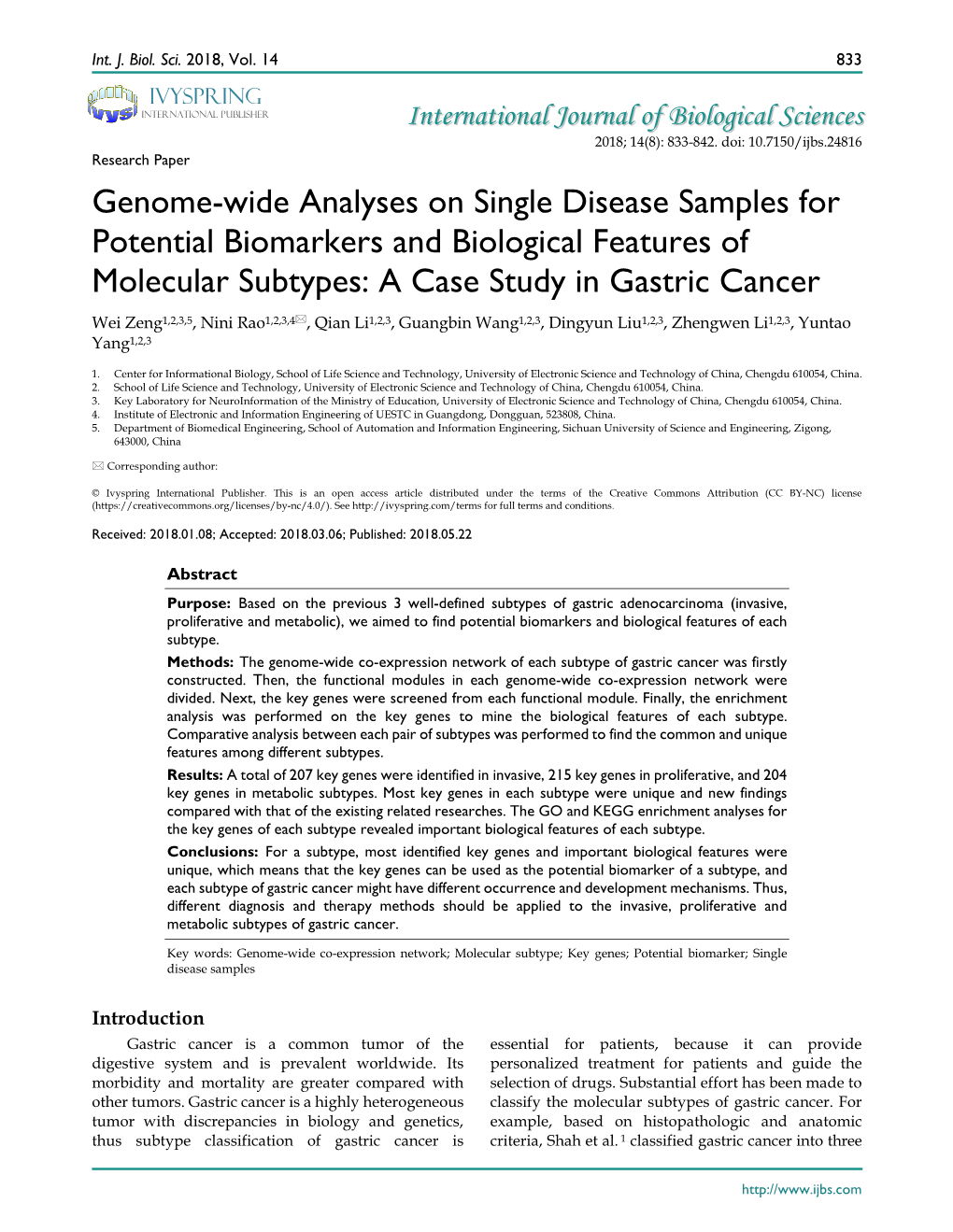 Genome-Wide Analyses on Single Disease Samples for Potential