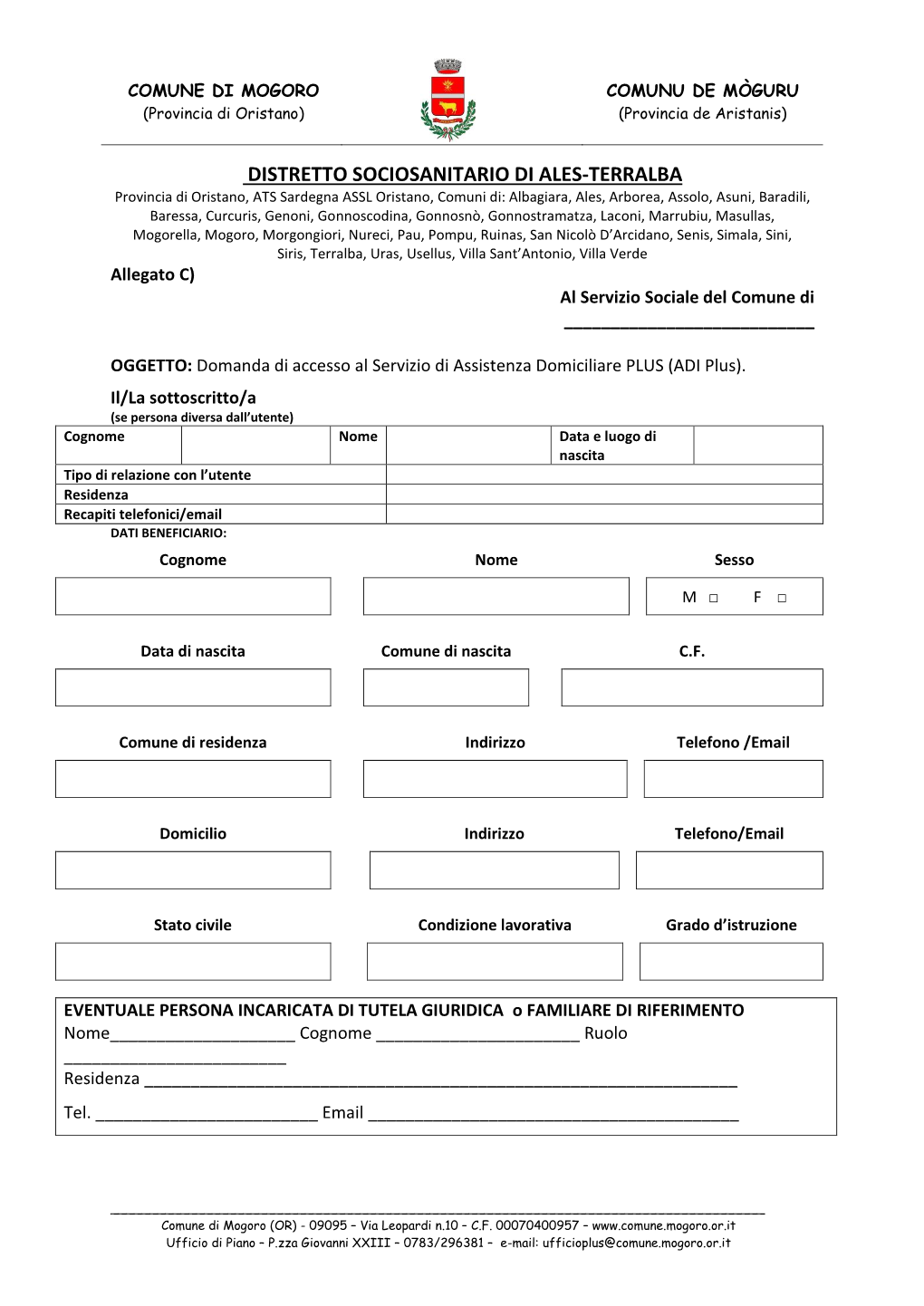 Distretto Sociosanitario Di Ales