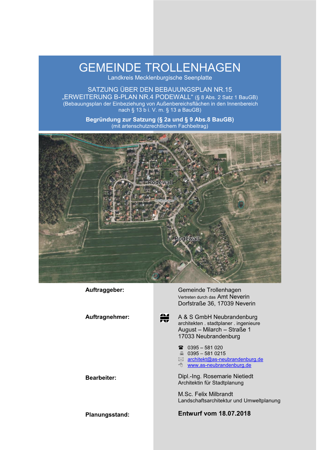 GEMEINDE TROLLENHAGEN Landkreis Mecklenburgische Seenplatte