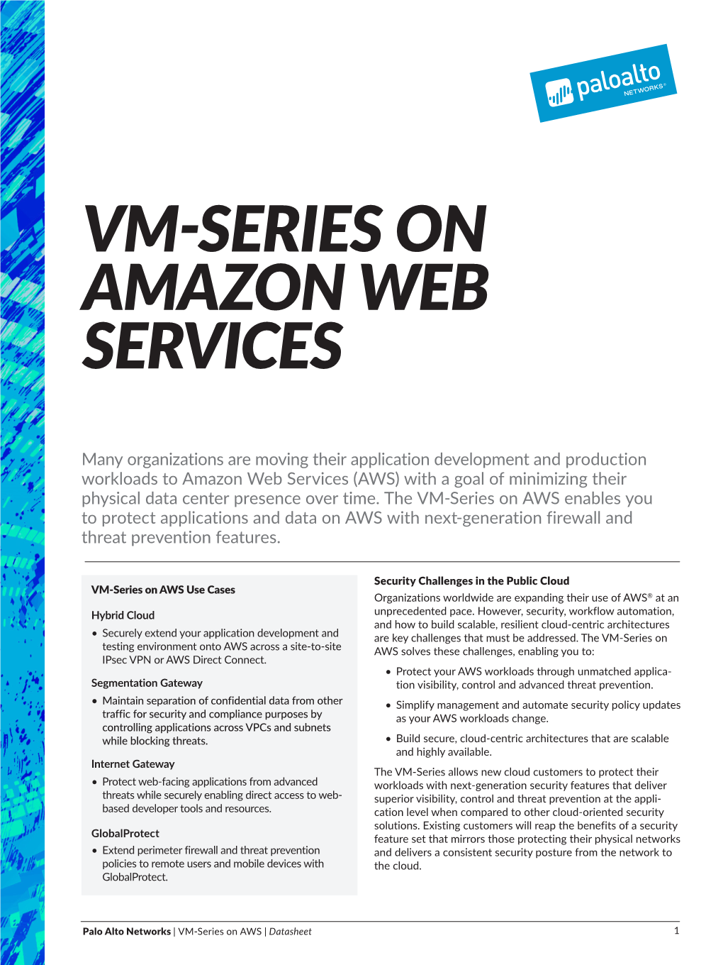 Vm-Series on Amazon Web Services