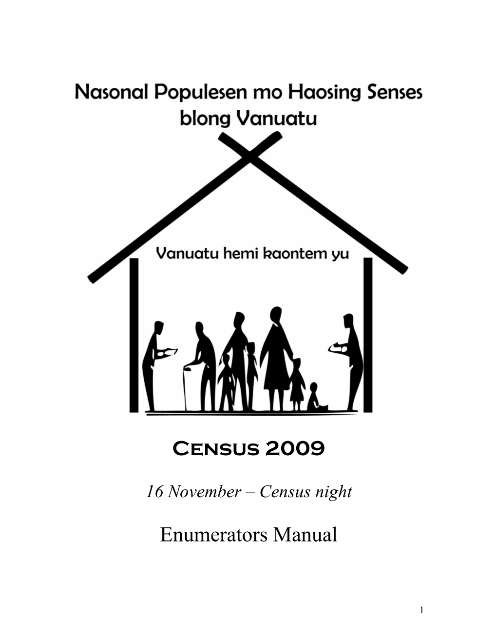 Census 2009 Enumerators Manual