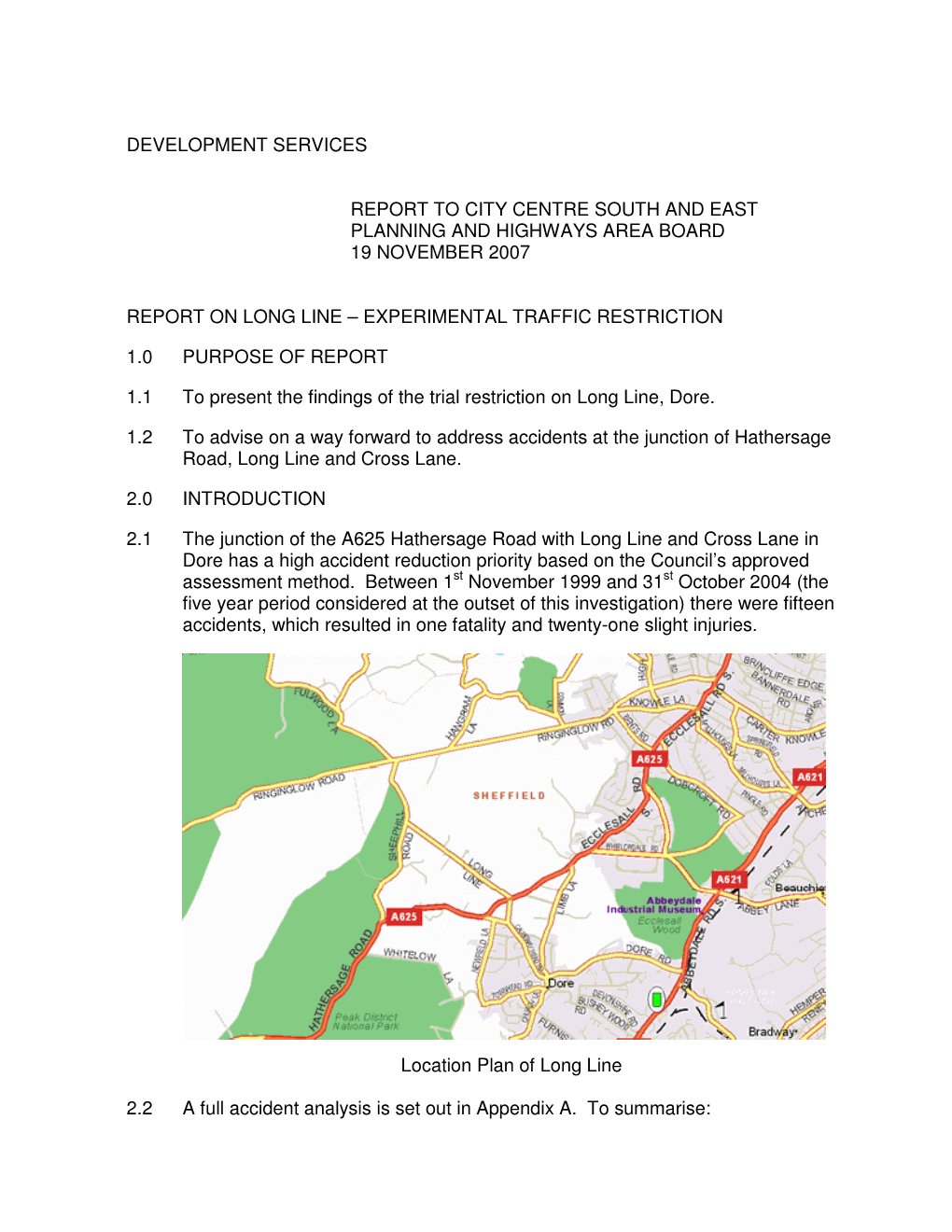 Development Services Report to City Centre South And