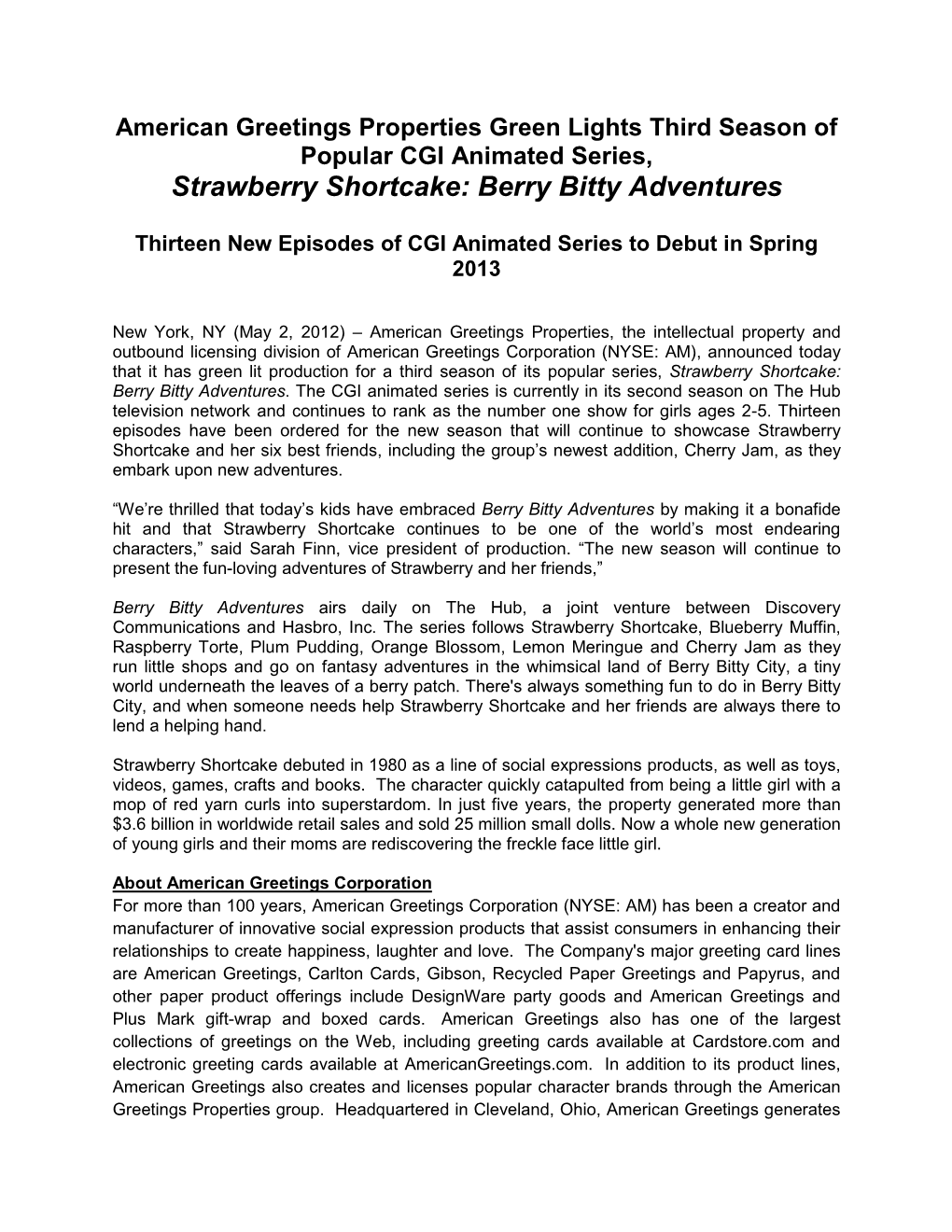 Strawberry Shortcake: Berry Bitty Adventures