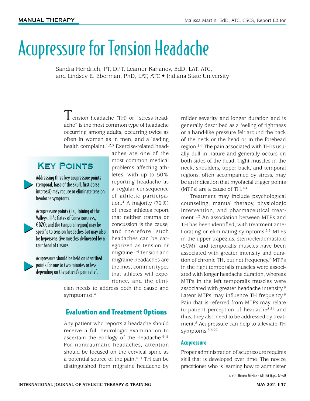 Acupressure for Tension Headache