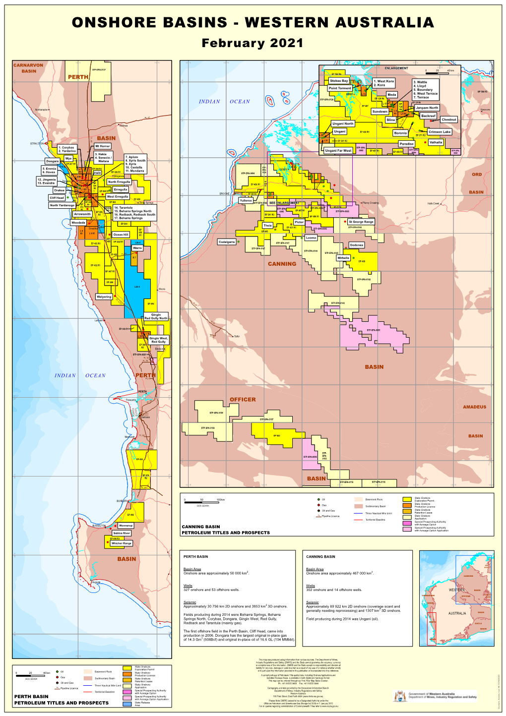 Onshore Basins - Western Australia