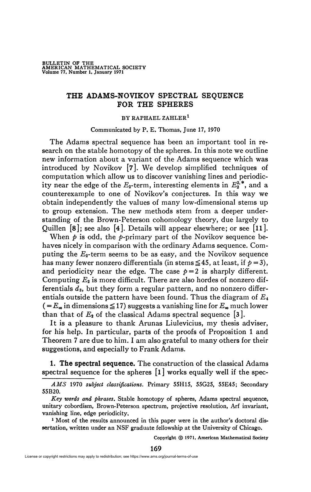 The Adams-Novikov Spectral Sequence for the Spheres