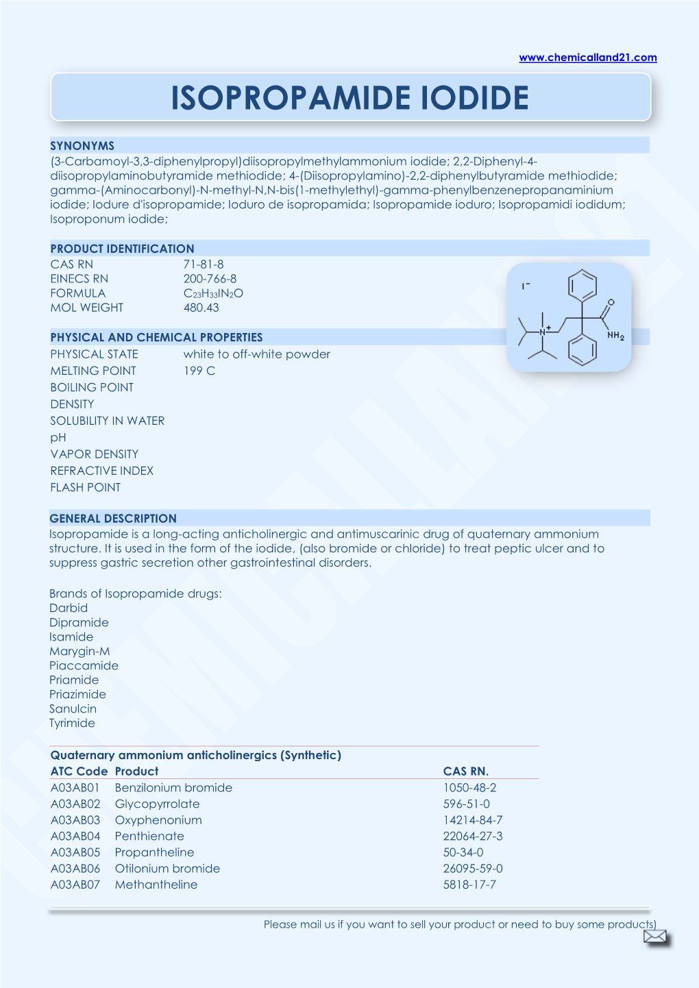 Isopropamide Iodide