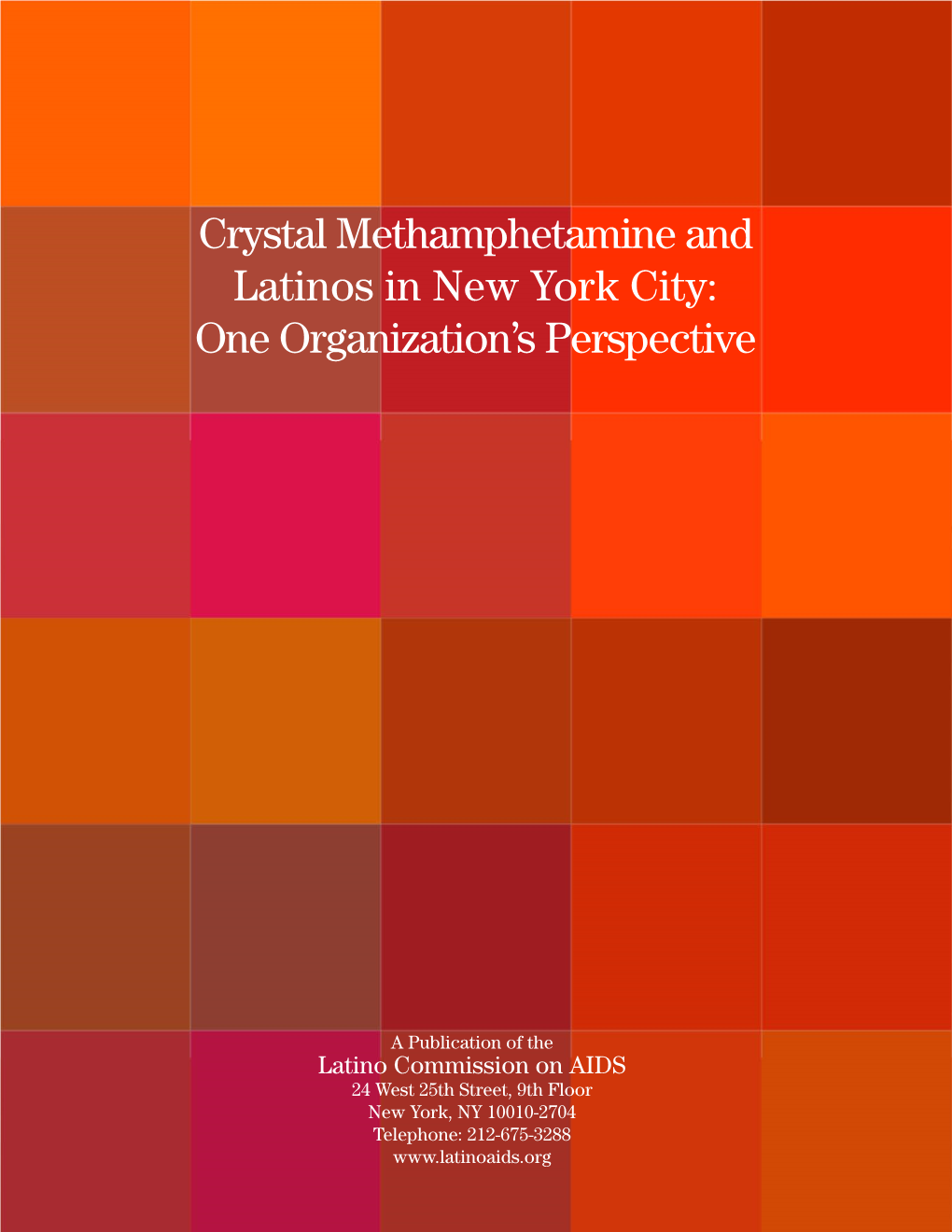 Crystal Methamphetamine and Latinos in New York City: One Organization's Perspective