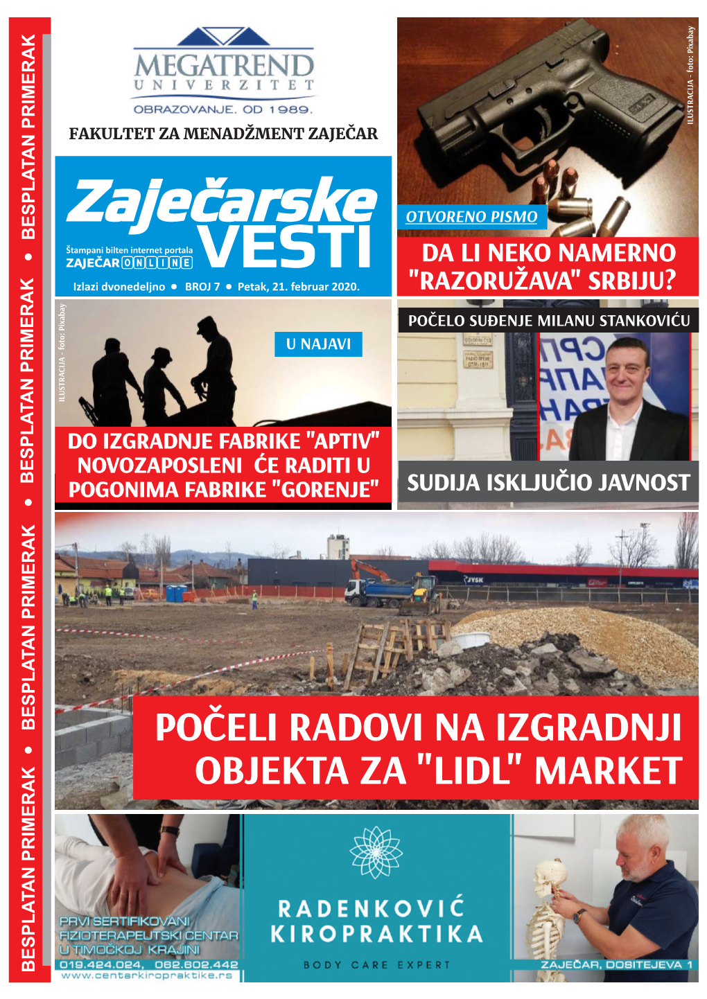 Počeli Radovi Na Izgradnji Objekta Za "Lidl" Market an Primerak T Bespla 2 21.02.2020