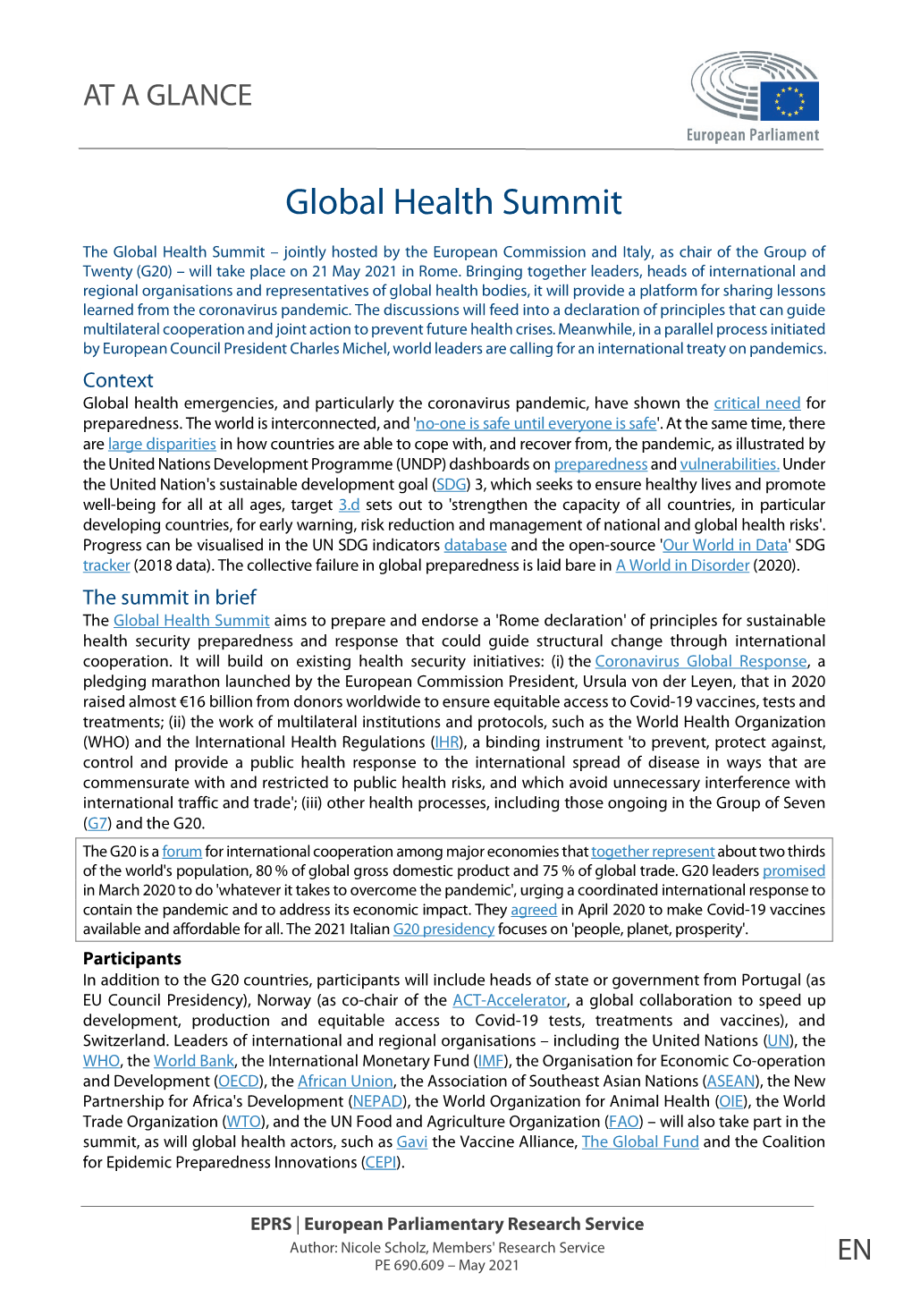 Global Health Summit
