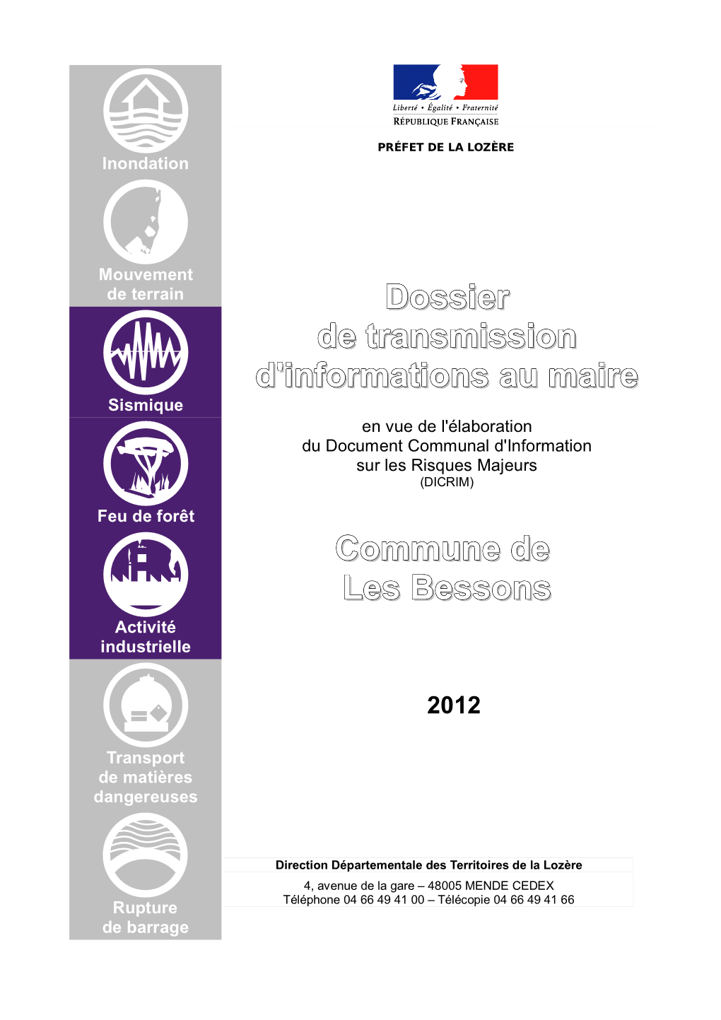 Dossier De Transmission D'informations Au Maire Commune