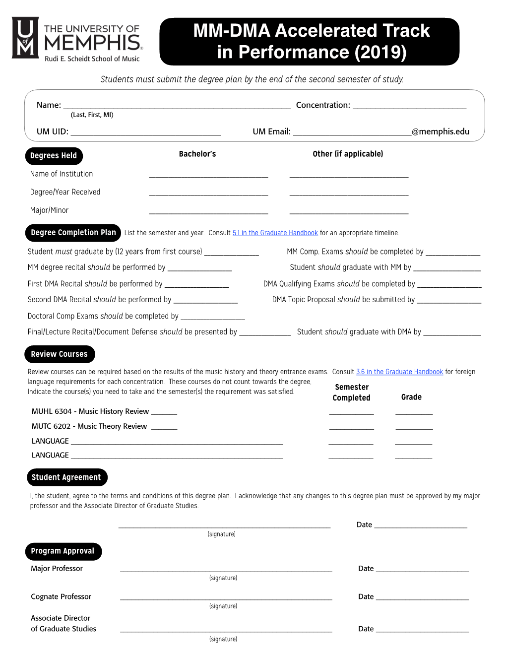 Advising Form