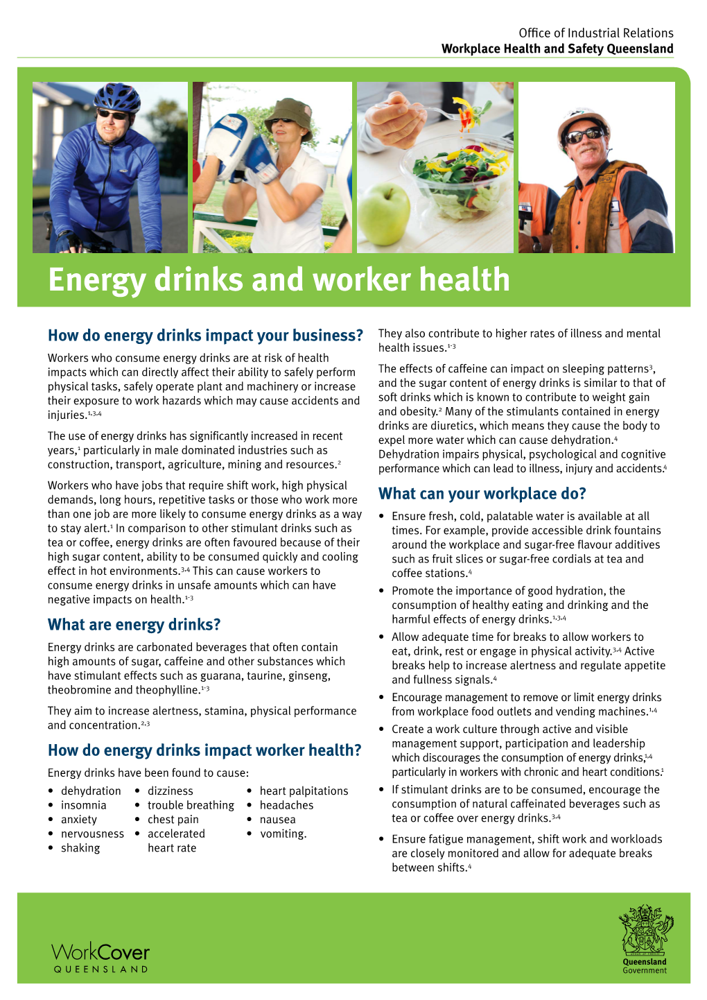 Energy Drinks and Worker Health
