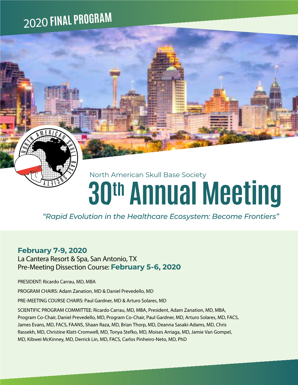 30Th Annual Meeting “Rapid Evolution in the Healthcare Ecosystem: Become Frontiers”