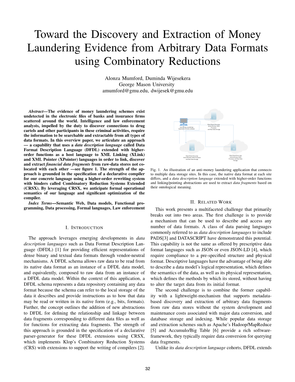 Toward the Discovery and Extraction of Money Laundering Evidence from Arbitrary Data Formats Using Combinatory Reductions