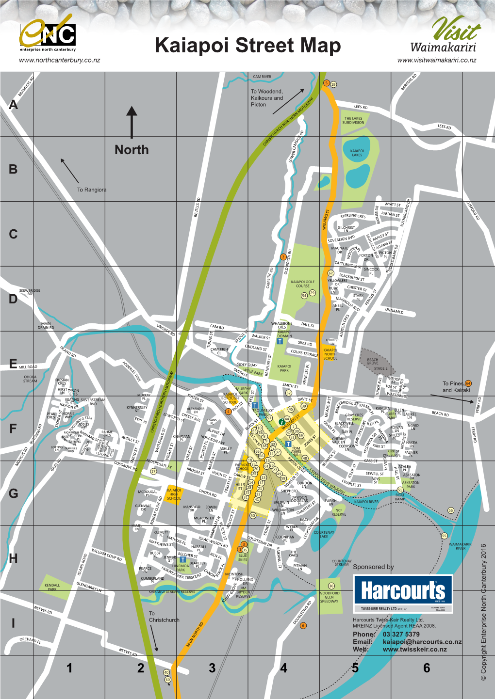 Kaiapoi Street Map